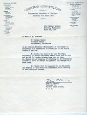 Letterhead used by workers